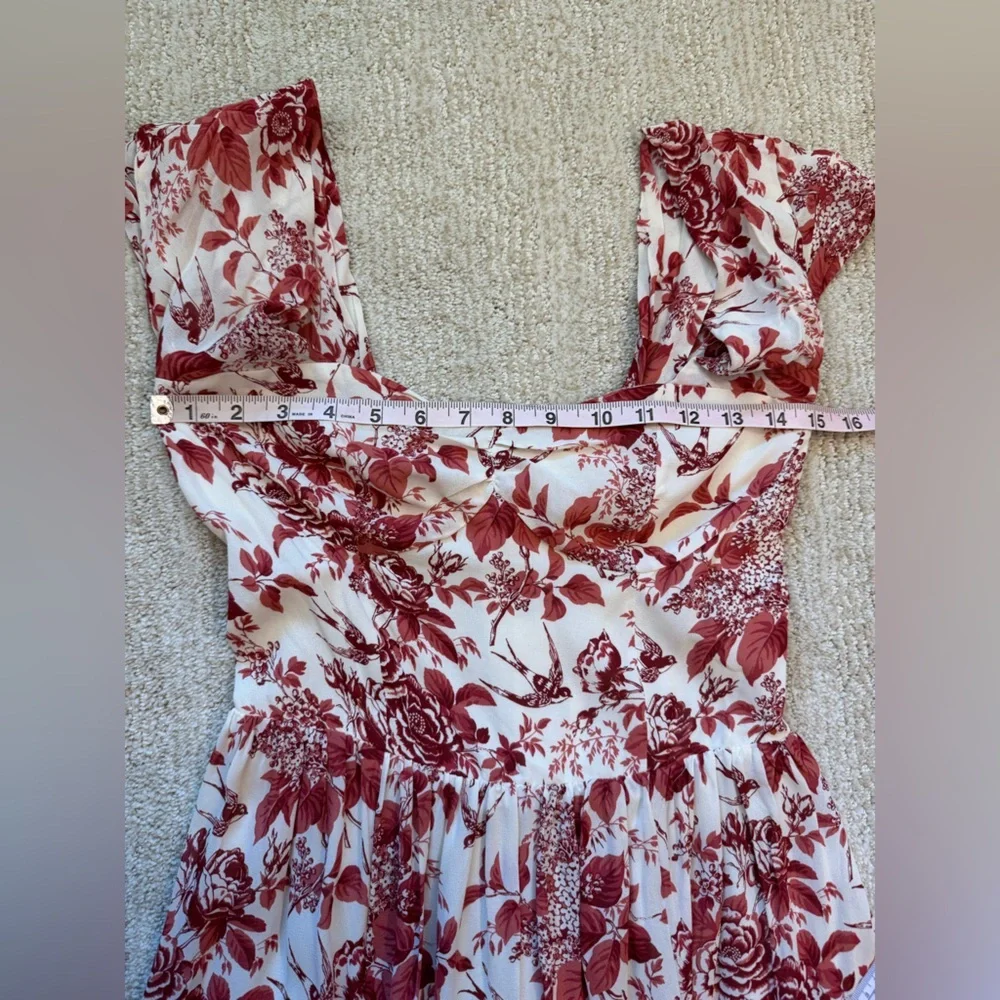 NWT Reformation Violet Dress Toile De Jouy 4 - Picture 10 of 13